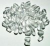 100 9x6mm Transparent Crystal Drop Beads